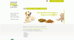 Desktop Screenshot of animalpro-nutrition.de